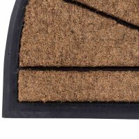SIENA GARDEN Gummifußmatte Sonne halbrund 75 x 45 x 2 cm mit Kokosfaser