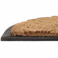 SIENA GARDEN Gummifußmatte Sonne halbrund 75 x 45 x 2 cm mit Kokosfaser