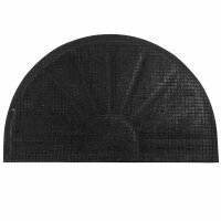 SIENA GARDEN Gummifußmatte Sonne halbrund 75 x 45 x 2 cm mit Kokosfaser