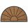 SIENA GARDEN Gummifußmatte Sonne halbrund 75 x 45 x 2 cm mit Kokosfaser