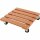 SIENA GARDEN Pflanzenroller WPC, 30 x 30 cm, natur Tragkraft: 60 kg