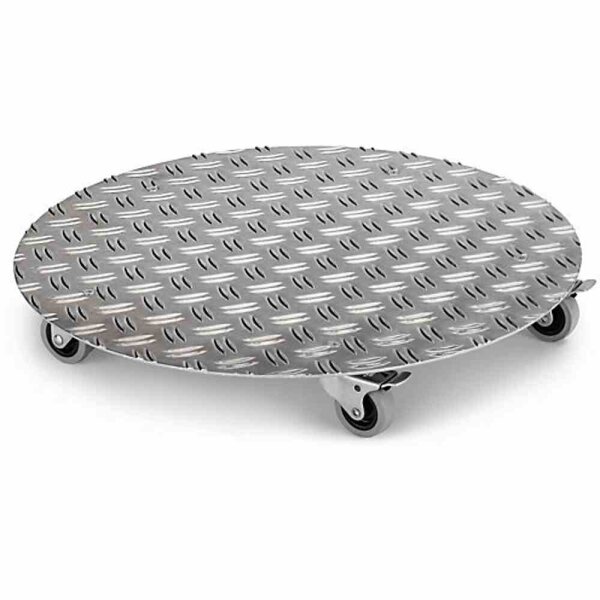 SIENA GARDEN Pflanzenroller Alu, Ø 30 cm, silber Tragkraft: 100 kg