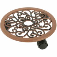 SIENA GARDEN Pflanzenroller Guss, Ø 30 cm, braun...