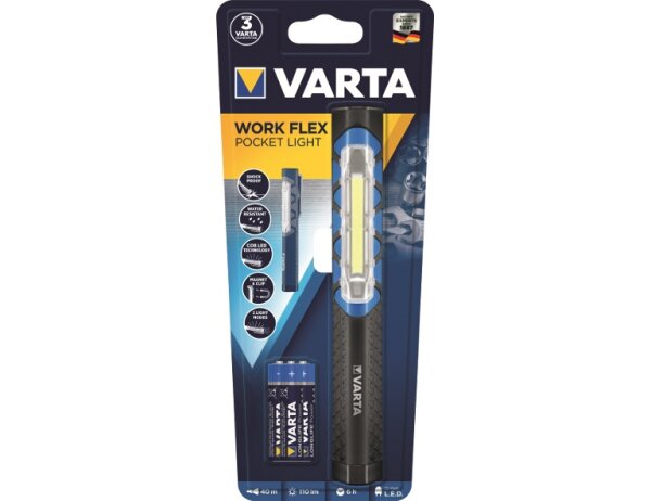 VARTA LED-Pen             >Bl1< Work Flex Pocket Mico