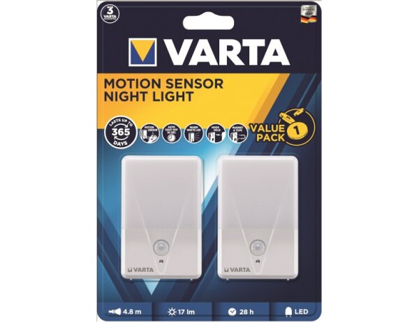 VARTA Nachtlicht          >Bl2< ws m.Lichtsen ws m.LM
