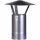 FIREFIX FAL Regenhaube Ø 120 mm, für Ofenrohr, Silber, verzinkt, Höhe 420 mm