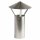 FIREFIX FAL Regenhaube Ø 110 mm, für Ofenrohr, Silber, verzinkt, Höhe 420 mm