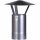 FIREFIX FAL Regenhaube Ø 130 mm, für Ofenrohr, Silber, verzinkt, Höhe 420 mm