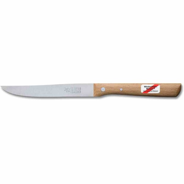 WINDMÜHLENMESSER Universalmesser 24,5 cm Rotbuche Klingenlänge 13 cm rostfrei