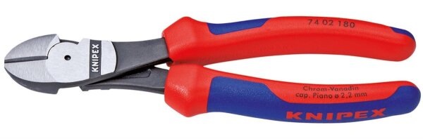 KNIPEX Kraftseitenschneider 180mm Griffe starkwandig