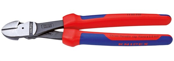 KNIPEX Kraft Seitenschneider schwarz atramentiert 250mm Hochleistungsstahl