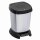 ROTHO Kosmetikeimer Paso 6 l schwarz/silbermetallic 23,4 x 21,9 x 29,5 cm