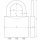 ABUS 029875 Zahlen-Kombinations-Hangschloss