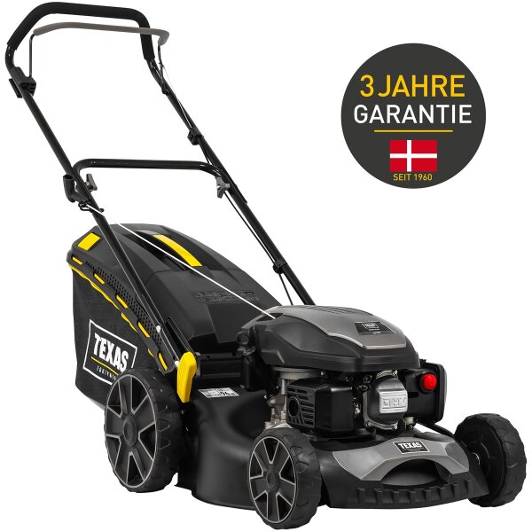 TEXAS Rasenmäher Benzin RAZOR 4611W 46cm Schnittbreite Mulchkeil Mäher 65L Korb