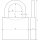 ABUS 184307 Vorhangsch.64TI/30 TRIPLES aus TITALIUM