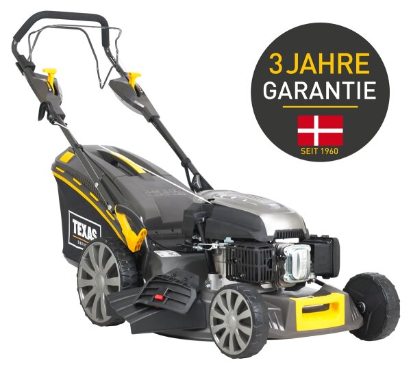 TEXAS Rasenmäher Benzin mit Antrieb Premium 5370RE/WE 53 cm Schnittbreite 65L