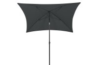 SIENA GARDEN City Schirm 180x180 grau Stahl ant/Polyester grau