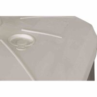 ENNE PLASTICA 60201 Schirmständer Garda 50 l, mit Rolle, weiß
