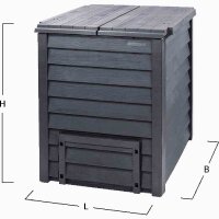 GRAF THERMO-WOOD Kompo. 600L inkl.Bodengitter