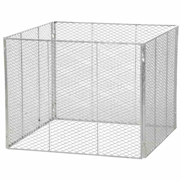 BRISTA Komposter feuerverzinkt 100 x 100 x 80 cm aus Streckmetall, 4-teilig