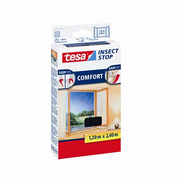 TESA 559182100 Fliegengitter anthrazit 120x240