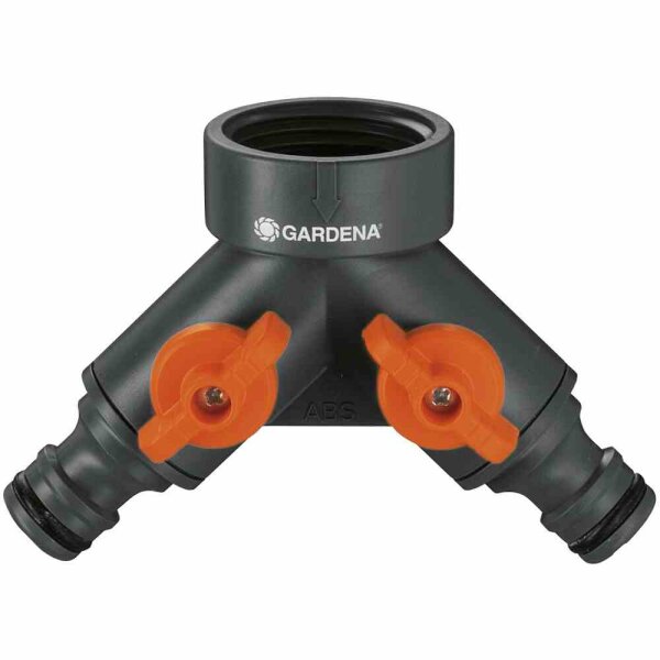 GARDENA Zwei-Wege-Ventil 19mm(¾)-Hahn 33,3mm(1)-Gewinde