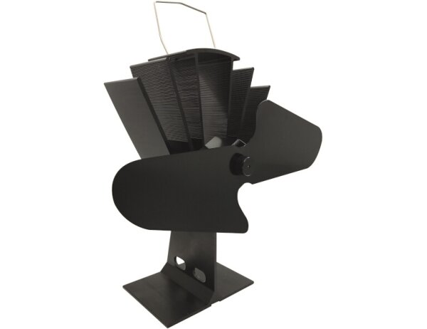 FIREFIX Ofenventilator 2-flügelig schwarz stromlos