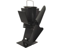 FIREFIX Ofenventilator 2-flügelig schwarz stromlos