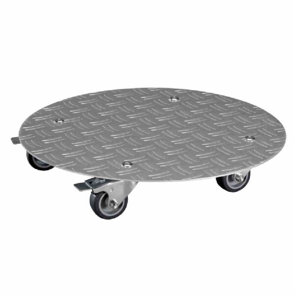 WAGNER Multiroller Alaska Pflanzenroller rund 38 cm Aluminium bis 150 kg silber