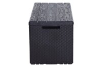 TOOMAX Kissenbox Portofino 340 l Rattan/Holzoptik anthraz.