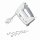 BOSCH Handrührer Handmixer 450 W 5 Stufen MFQ36400 weiß/grau
