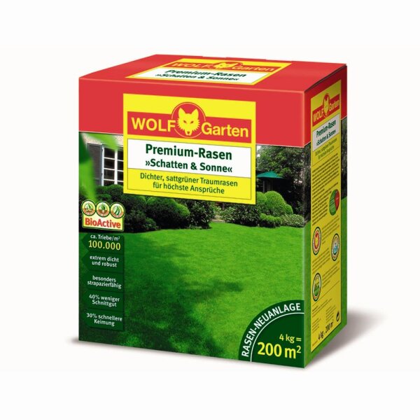 WOLF-GARTEN Premium-Rasen »Schatten & Sonne« LP 200 Rasensamen