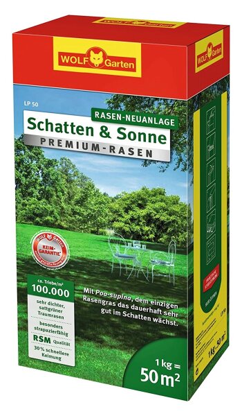 WOLF-GARTEN Premium-Rasen »Schatten & Sonne«LP50