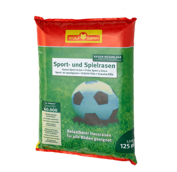WOLF-GARTEN Sport- und Spiel Rasen LG 125 Rasensamen