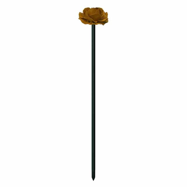SIENA GARDEN 23091020 T&T Fiberstab Blume gelb 100cm Ø8 mm, mit Kupplung