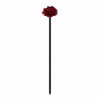 SIENA GARDEN 23091030 T&T Fiberstab Blume rot 100cm...