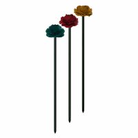 SIENA GARDEN 23091030 T&T Fiberstab Blume rot 100cm...
