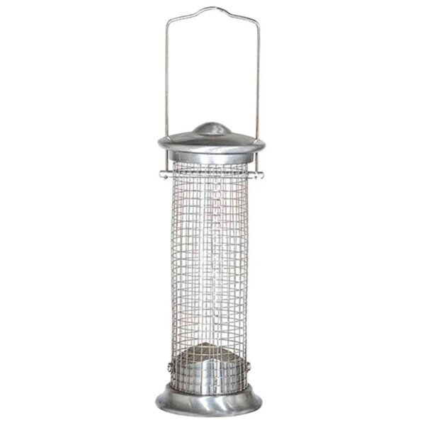 SIENA GARDEN Futtersäule für Nüsse, 24 cm, Alu/Edelstahl