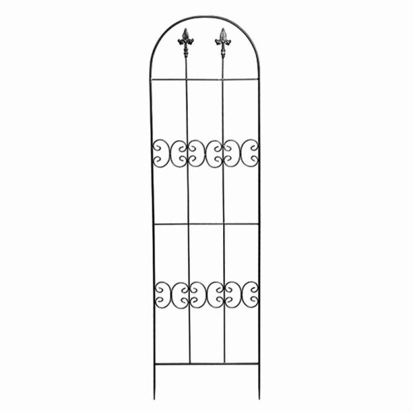 SIENA GARDEN Rankgitter Lilie, Metall dunkelgrau, unterverzinkt 45 x 160 cm