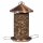 SIENA GARDEN Vogelfuttersäule Copper Line für Nüsse, 31cm
