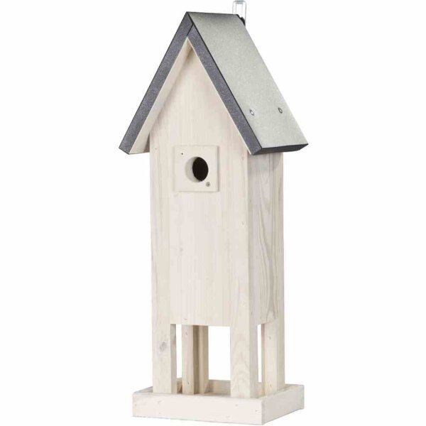 SIENA GARDEN Nistkasten Luke creme mit Futterstelle 32 mm