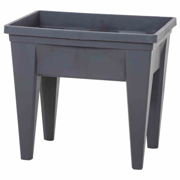 EDA Hochbeet MAX anthrazit 75,6 x 55,6 x 68 cm, 85 l Beet, Wasserreservoir
