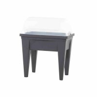 EDA Hochbeet MAX anthrazit 75,6 x 55,6 x 68 cm, 85 l Beet, Wasserreservoir