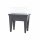 EDA Hochbeet MAX anthrazit 75,6 x 55,6 x 68 cm, 85 l Beet, Wasserreservoir