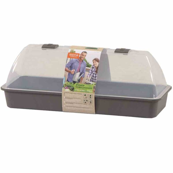 SIENA GARDEN Zimmergewächshaus Maxi-Grow 54x20x21,5 cm anthrazit