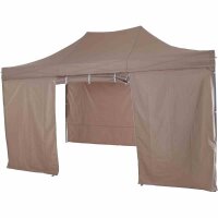 SIENA GARDEN Allrounder Pavillon Faltpavillon 300 x 450 cm rechteckig taupe