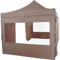 SIENA GARDEN Allrounder Pavillon Faltpavillon 300 x 450 cm rechteckig taupe