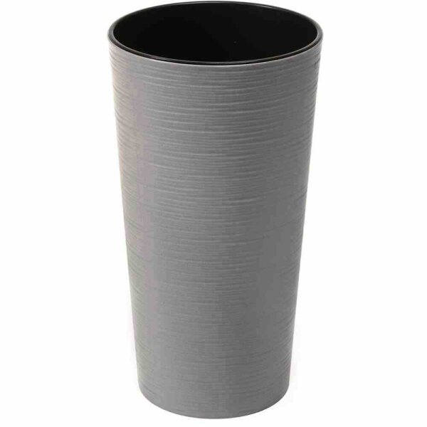 SIENA GARDEN Pflanzgefäß ECO Locon, grau, Ø 25 x 46,5 cm
