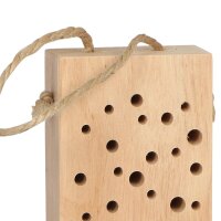 SIENA GARDEN Bienenblock Silea Maße: 10x6x29 cm, Kiefernholz
