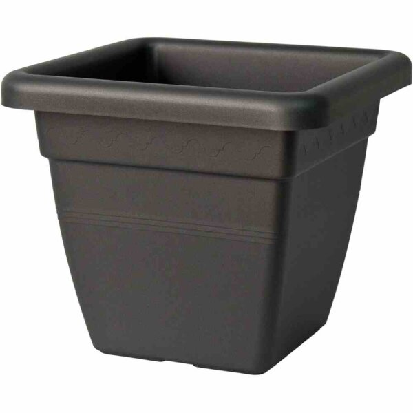 EURO3PLAST Kübel KREA quadratisch 40 cm anthrazit